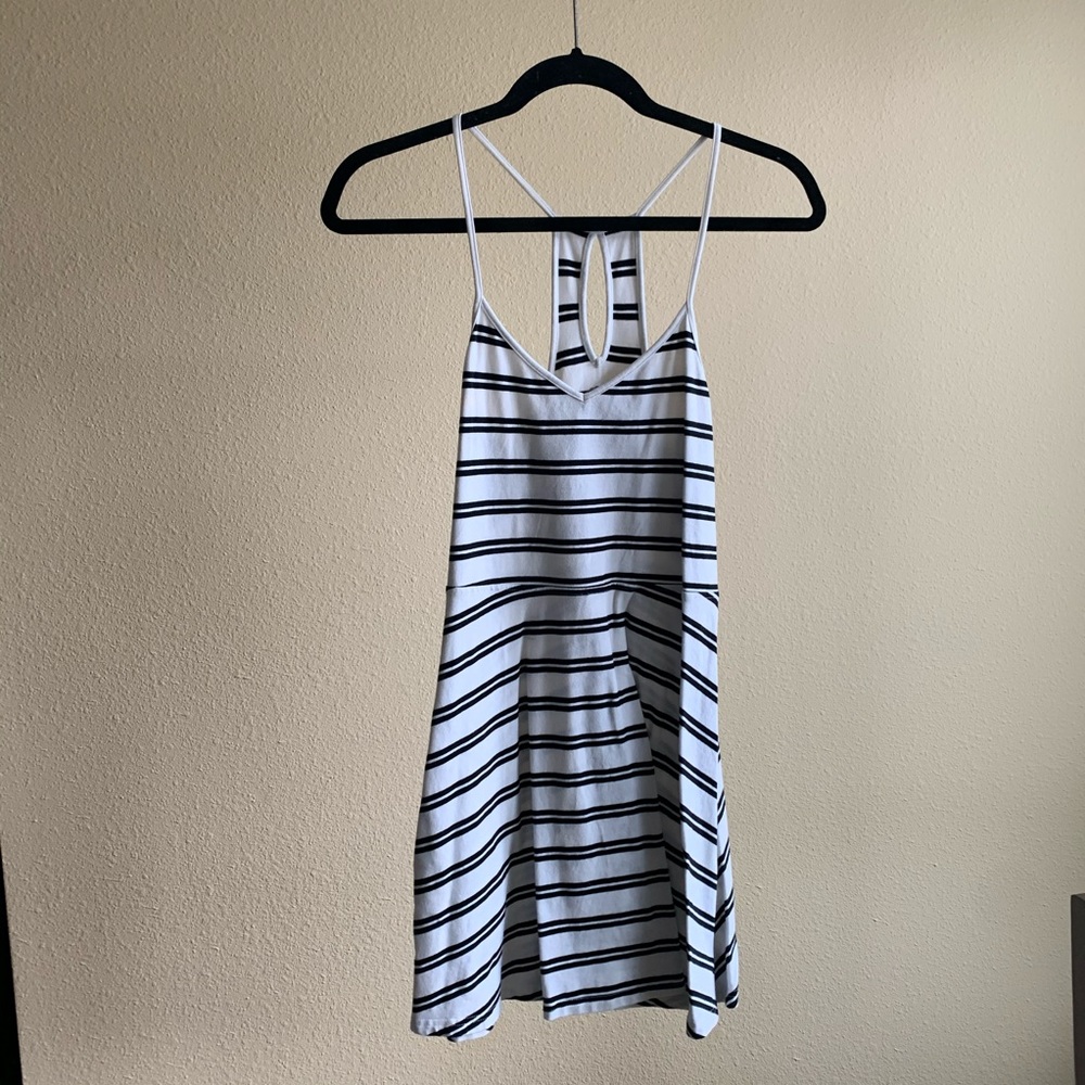 Black and White Nautical Stripe Dress